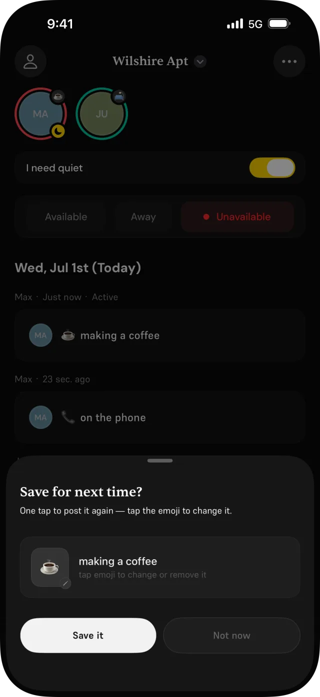 Hellopost saved status sheet screenshot